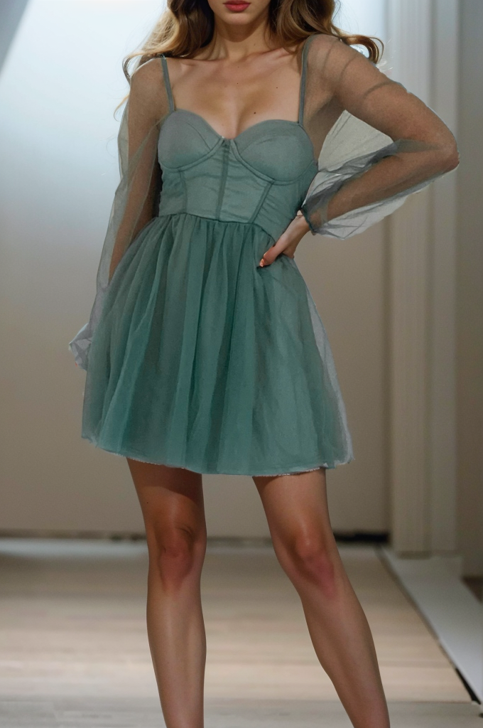 Robe De Mariée Courte Bustier Romantique - vue 1
