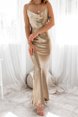 Robe De Mariée Dos Nu Satin Golden - vue 13