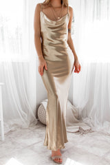 Robe De Mariée Dos Nu Satin Golden - vue 1