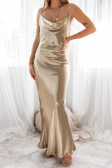 Robe De Mariée Dos Nu Satin Golden - vue 9