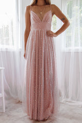 Robe De Mariée Fluide À Sequins - vue 6