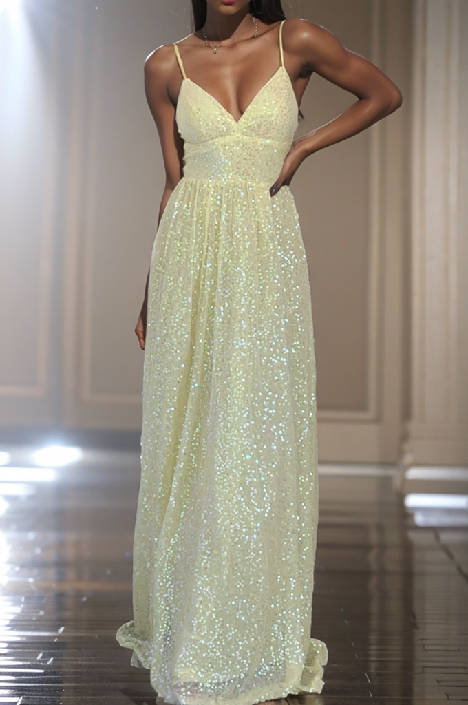 Robe De Mariée Ligne A Pailletée - vue 15