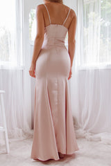 Robe De Mariée Satin Champagne - vue 2