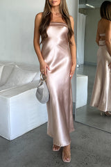 Robe De Mariée Satin Dos Nu Queenie - vue 4