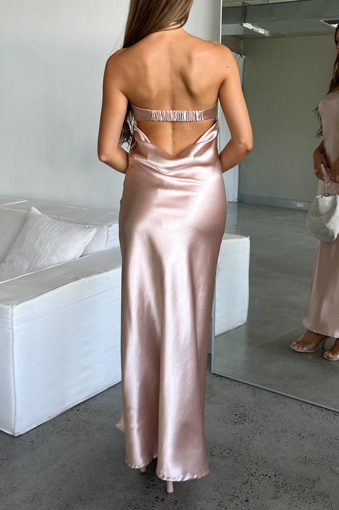 Robe De Mariée Satin Dos Nu Queenie - vue 5