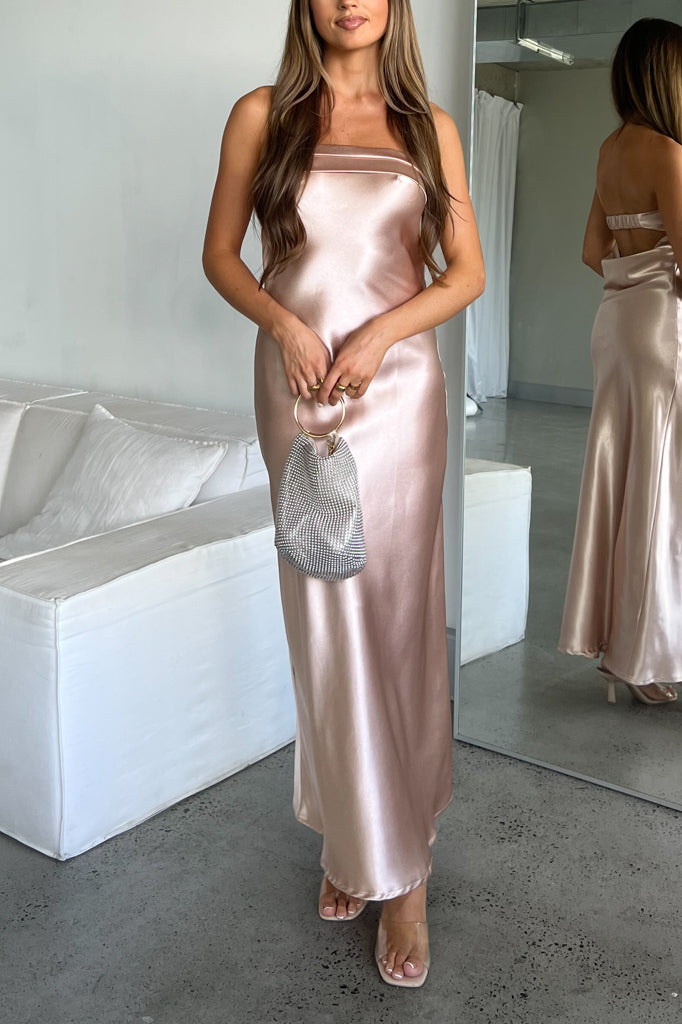 Robe De Mariée Satin Dos Nu Queenie - vue 7