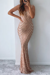 Robe De Mariée Sequins Dorés - vue 11
