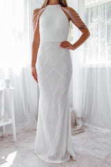 Robe De Mariée Sirène À Sequins - vue 11