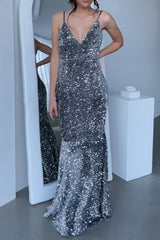 Robe De Mariée Sirène À Sequins Lanessa - vue 1