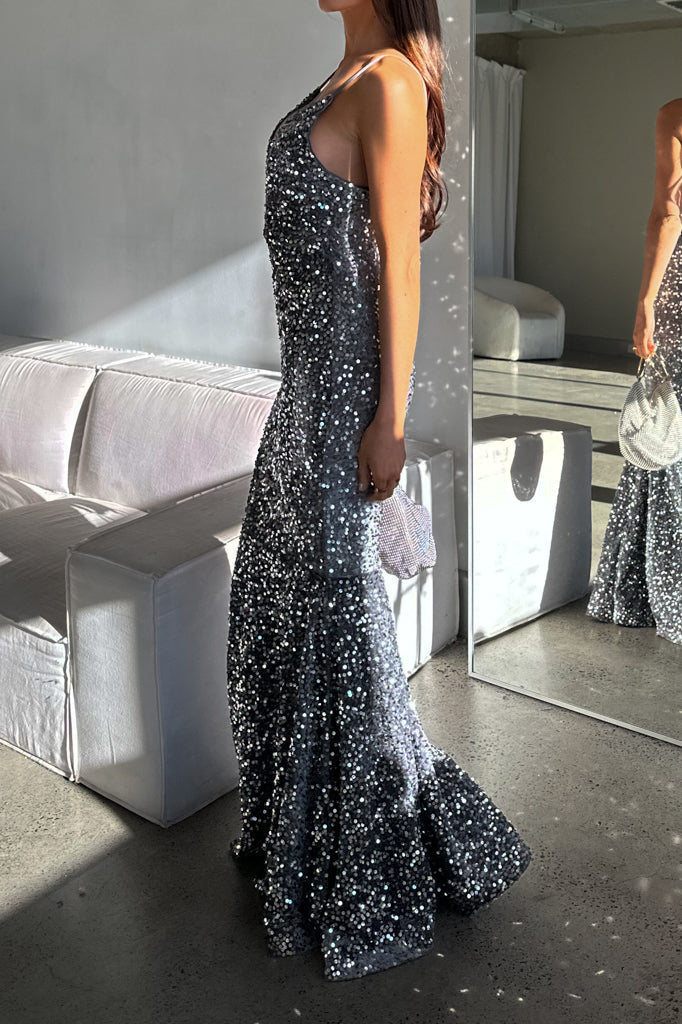 Robe De Mariée Sirène À Sequins Lanessa - vue 8