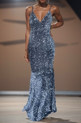 Robe De Mariée Sirène À Sequins Lanessa - vue 9