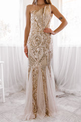 Robe De Mariée Sirène Asymétrique Pailletée - vue 10