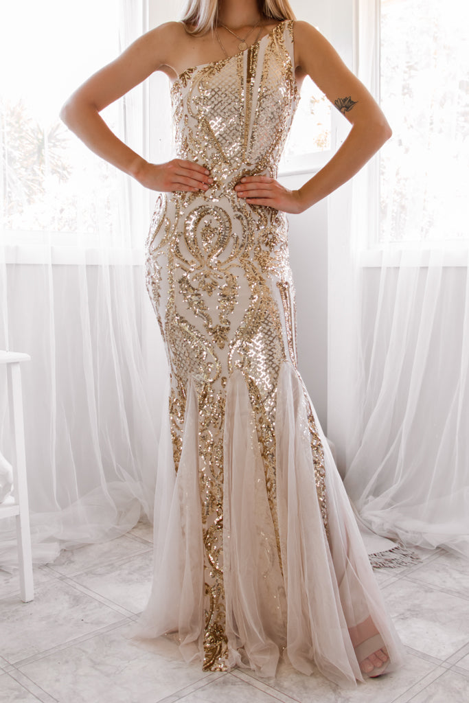 Robe De Mariée Sirène Asymétrique Pailletée - vue 12