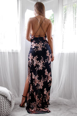 Robe De Soirée Noire Dos Nu - vue 2