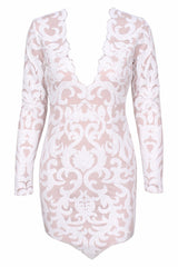 Robe De Soirée Sirène À Sequins - vue 5