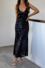 Robe Dos Nu Sequin Couture - vue 1