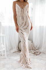 Robe Longue À Paillettes Couture - vue 1