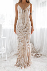 Robe Longue À Paillettes Couture - vue 4