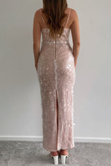 Robe Longue À Sequins - vue 2