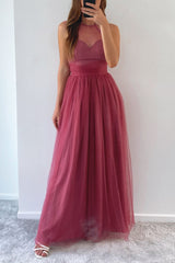 Robe Longue Halter Bohème Chic - vue 1