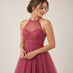 Robe Longue Halter Bohème Chic portée