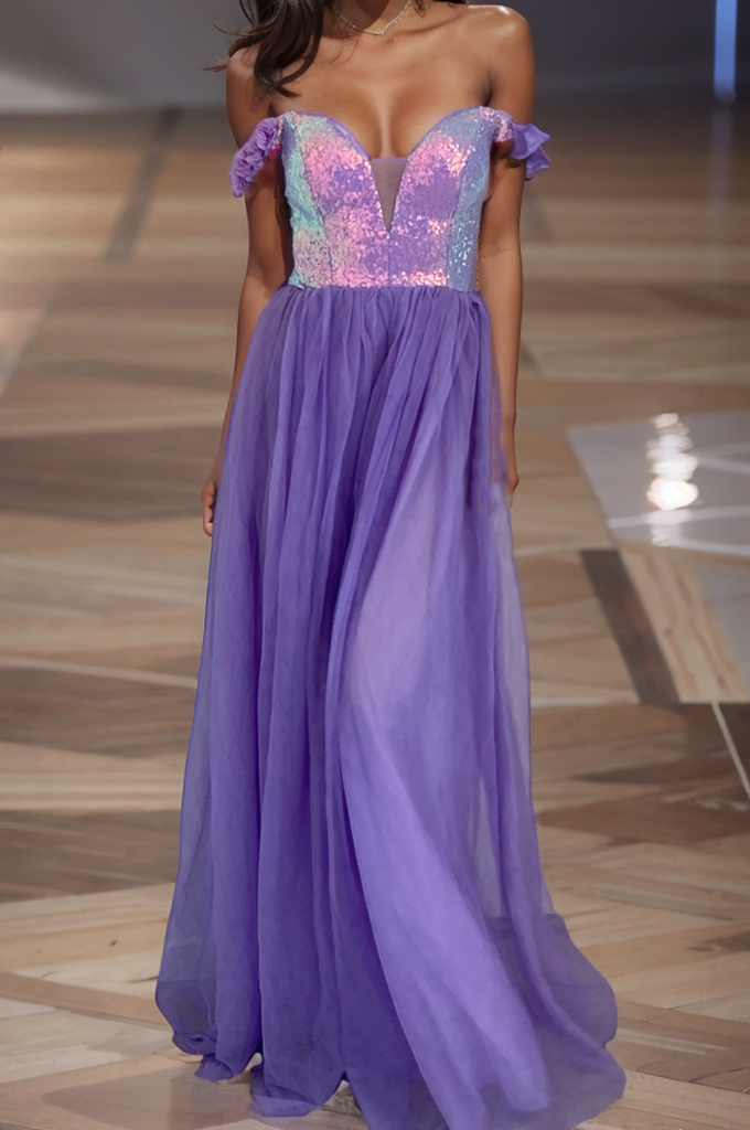 Robe Longue Pailletée Féerique - vue 1
