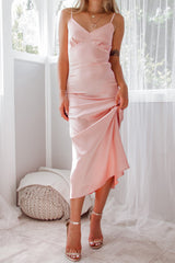 Robe Satin Blush Midi Intemporelle - vue 10