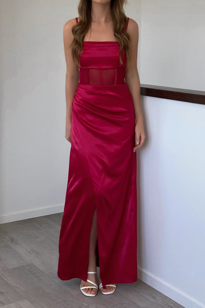 Robe Satin Fluide Romantique - vue 2