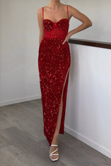 Robe Velours Ruby Élégante - vue 4