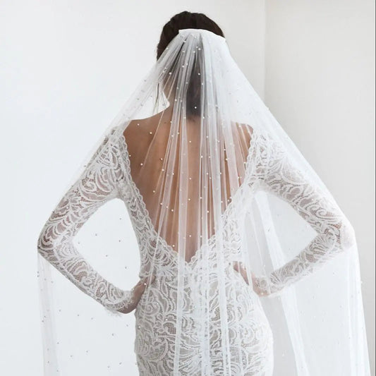 Voile de Mariage Blanc 100cm