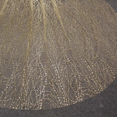 Voile de Mariée Champagne Brillant - vue 4
